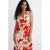 Mango gebloemde maxi jurk – rood