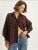Bianco Lucci Blouse  donkerbruin