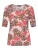 Goldner Shirt  lila / perzik / wit
