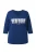 Ulla Popken Shirt  donkerblauw / wit