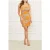 GUESS Sunburst Pencil Mini Dress Orange