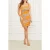 GUESS Marciano By  Sunburst Pencil Mini Dress Orange
