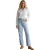 Levis Damesjeans met hoge taille en rechte pijpen, met ribpatroon op de borstkas (Ojai Shore)