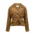OBJECT jas met ceintuur – bruin