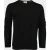Born With Appetite Pullover heren Zwart Rick R-neck Pullover Merino 00005RI12/9001 Black
