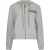 Calvin Klein Dames Logo Katoenen Lange Mouwen Volledige Rits Hoodie (Grijs Marl)