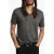 John Varvatos Wooster Regular Fit Ss Vneck With Melang Iron Grey