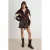 TRENDYOLMİLLA Dames Bruin Effen Lang Oversized Sweatshirts