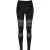 Urban Classics Dames legging met gehaakte kanten inslag