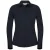 Russell Collection Dames/Dames Poplin met Lange Mouwen Formeel Overhemd (Zwart)