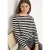 Cecil Dames Gestreept basic shirt in Zwart