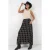 Hoge Taille Geometrische Print Maxi Rok