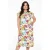 YOEK gebloemde blousejurk van travelstof DOLCE wit/groen/rood/blauw