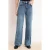 TRENDYOLMİLLA Dames Blauw Effen Wijde pijp Hoge taille Jeans