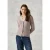 Cecil Dames Vest met geribde structuur in Beige