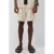 QS regular gestreepte bermuda short beige
