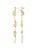 Pilgrim Oorbellen  goud / wit