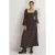Boden Square Neck Smocked Maxi Dress Blk