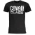 Cavalli Class Bold Witte Logo Zwarte T-Shirt