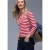 Street One Dames Gestreept shirt in Pink