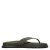 Sacha leren teenslippers groen