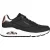 Skechers Dames Uno Stand On Air Wedge Sneakers (Zwart/Metaal)