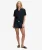 Katoenen Broderie Strandshorts Blauw