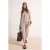 TRENDYOLMİLLA Dames Beige Effen Midi Mouwloos Recht Jurken