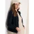 Cecil Dames Blouson met trekkoord en mesh details in Blauw