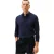 Tommy Hilfiger Heren Poloshirt met lange mouwen in visgraatmotief (Licht Blauw)