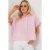 Gestreepte Crop Top met Knoopsluiting