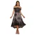 Paillette en kant jurk dames Goddiva Bardot Midi