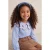 TRENDYOLKIDS Meisjes Blauw Met grafische print Lang, Regular fit Overhemden