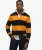 Vintage Athletic Stripe Rugby Top Blauw