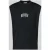 REVIEW Mouwloos shirt met logo en ronde hals