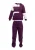 Tom Barron Joggingpak  aubergine / wit