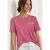Street One Dames Shirt met decoratieve borstzak in Pink