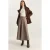 Geruite Hoge Taille Maxi Rok