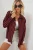 Gestreepte Oversized Blouse met Knopsluiting