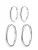 Hey Happiness Oorbellen ‘Pure Duo’  zilver