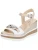 Nero Giardini Sandaal  beige / zilver / wit