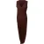 Rick Owens maxi-jurk met V-hals, bruin, viscose