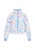 MYMO Winterjas  pastelblauw / lichtblauw / rosa / wit