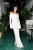 TRENDYOLMİLLA Dames Wit Effen Maxi Lang Gala Recht Avond & Gala Jurk