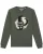 Watapparel Sweatshirt ‘ Opasaurus ‘  olijfgroen / zwart / wit