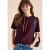 Shirt met ronde hals en trekkoord