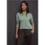 Street One Dames Shirt in effen kleur in Groen