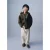Mango Kids jas met teddy details – groen