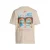 Malelions regular T-shirt met backprint beige