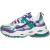 Buffalo Triplet Hollow Sneakers Laag – Zilverkleur –